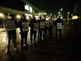 West Midlands RMT picket, Coventry 16-11-19